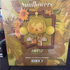 Mega x Skullpanda Sunflowers Art Figure